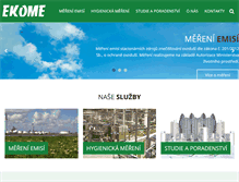 Tablet Screenshot of ekome.cz